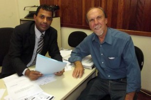 O presidente da Câmara Vereador Armando com deputado Zilmar Rocha
